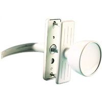 Storm Door Knob Latch White Powder Coat