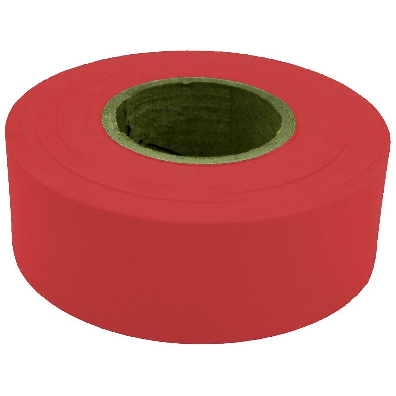 CH Hanson 17021 Flagging Tape, 300 ft L, 1-3/16 in W, Red, Polyethylene