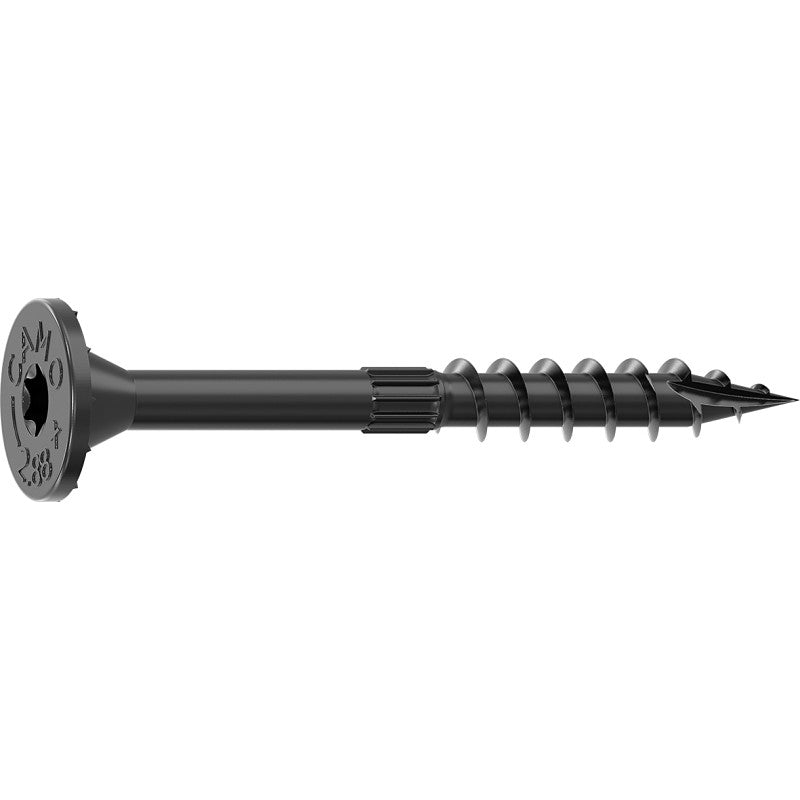 Camo 0366189 Structural Screw, 5/16 in Thread, 2-7/8 in L, Flat Head, Star Drive, Sharp Point, 250/PK
