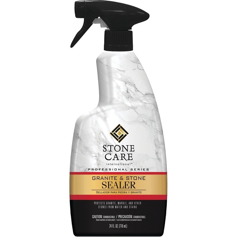 Weiman Spray-N-Seal Series 5187 Stone Surface Sealer, Clear, Liquid, 1 qt Bottle