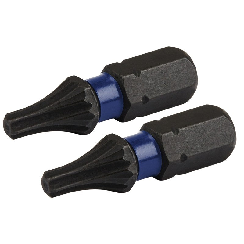 Irwin IWAF31TX152 Insert Bit, T15 Drive, Torx Drive, 1/4 in Shank, Hex Shank, 25 mm L, Steel