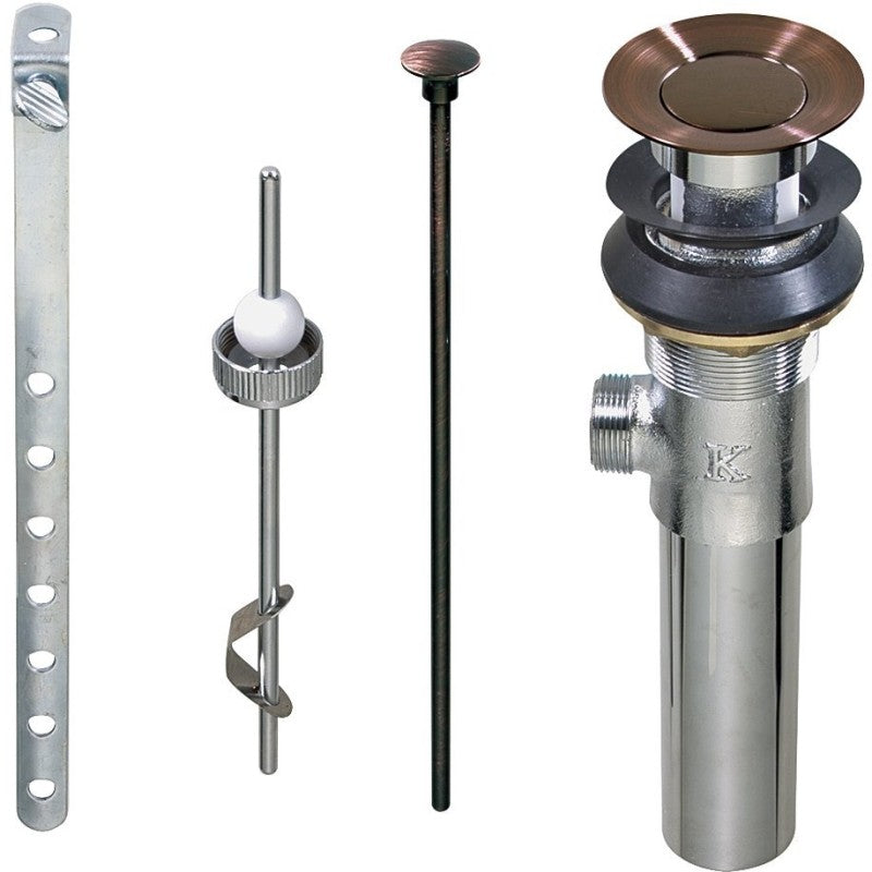 Keeney K820-77VB Lavatory Pop-Up Assembly, 1-1/4 in Connection, Brass, Venetian Bronze