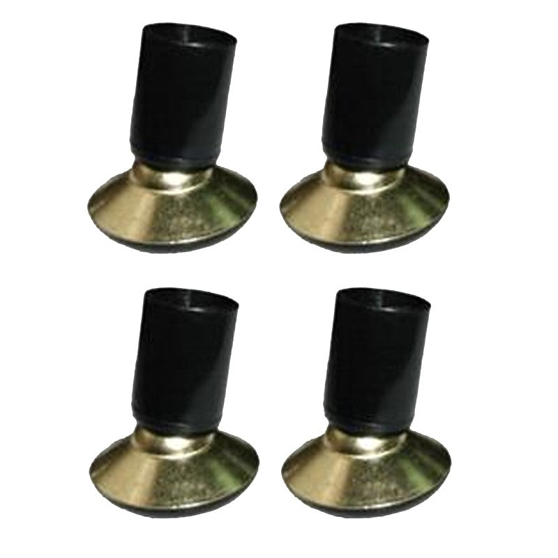 ProSource FE-51143-PS Furniture Slide Glide, PE/Steel, Black, Brass, 1-1/8 x 1-1/4 x 1-1/8 in Dimensions