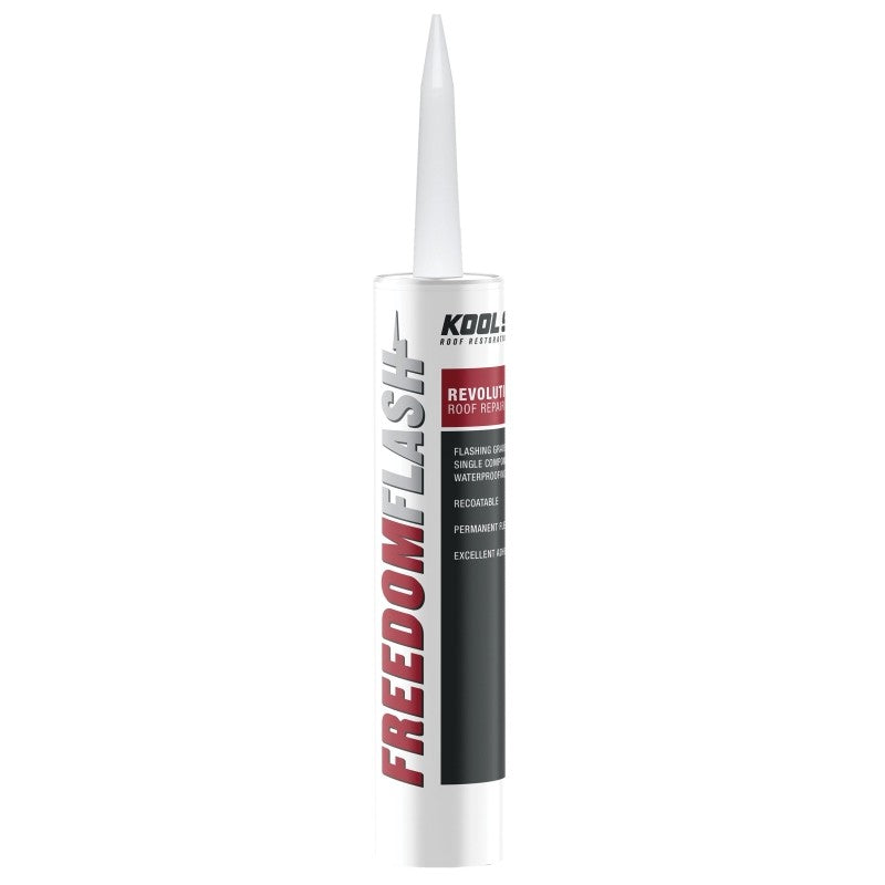 Kool Seal FREEDOM FLASH Series KS0066920-01 Roof Repair Sealant, Gray, Liquid, 10 oz, Cartridge (Pack of 6)