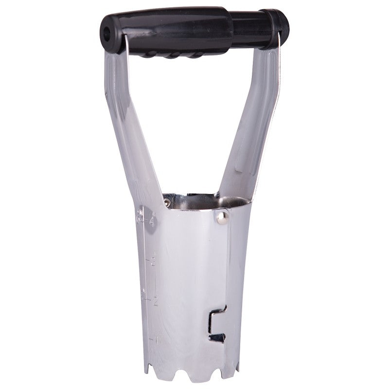 Landscapers Select GT8801 Bulb Planter, 2-1/4 in Dia x 4-1/4 in H Head, Steel Head, Plastic Handle, 9 in OAL