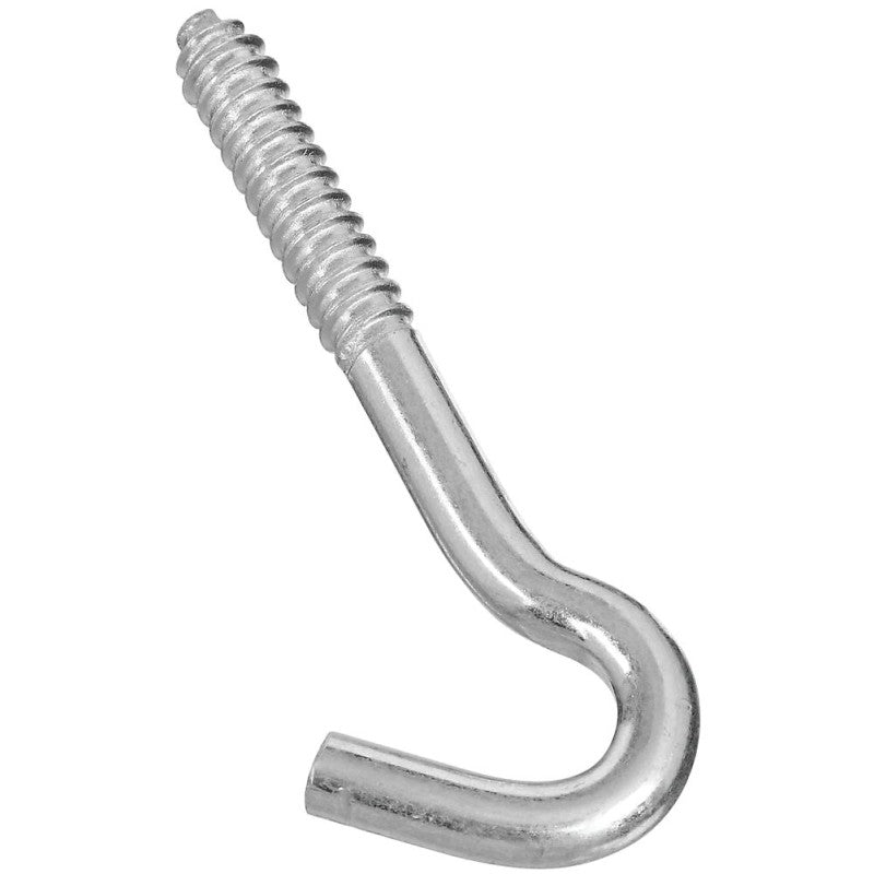 National Hardware 2154BC Series N220-830 Screw Hook, 3/8 in Opening, 4-1/2 in L, Steel, Zinc