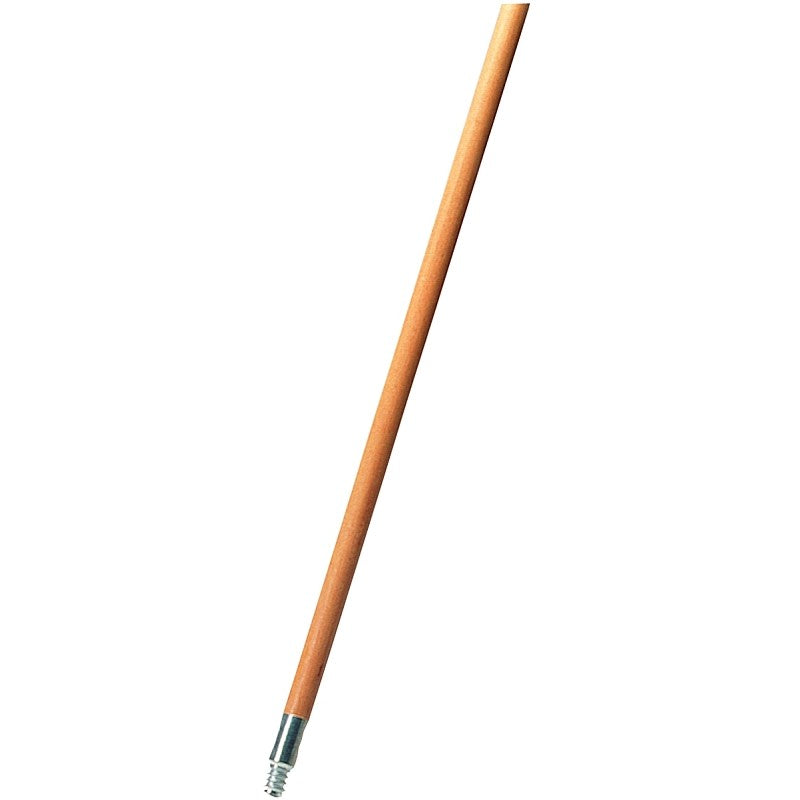 Rubbermaid FG636400LAC Broom Handle, .94 in Dia, 60 in L, Threaded, Wood, Brown