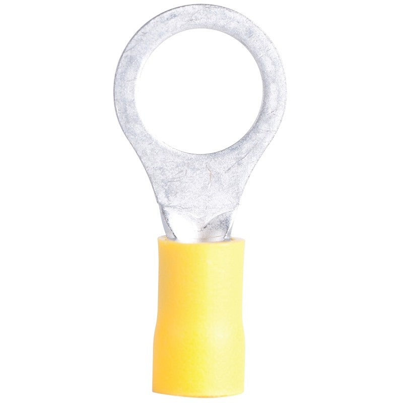 Gardner Bender 21-109 Ring Terminal, 600 V, 12 to 10 AWG Wire, 7/16 to 1/2 in Stud, Vinyl Insulation, Yellow