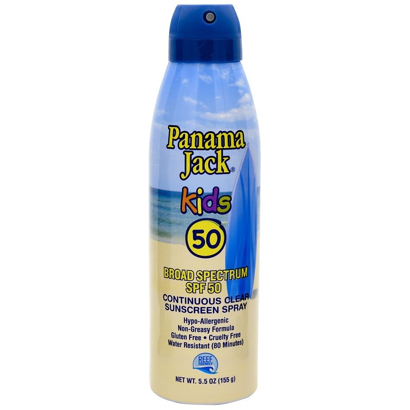 Panama Jack 4350 Continuous Spray Kids Sunscreen, 5.5 oz Bottle (Pack of 12)