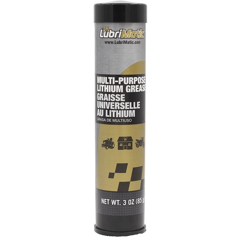 LubriMatic 11312 Multi-Purpose Lithium Grease, 3 oz Cartridge, Black