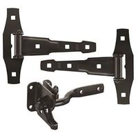 Decorative Gate T Hinge And Latch Set Black Steel