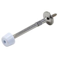 Economy Rigid Door Stop 3 Inch Satin Chrome