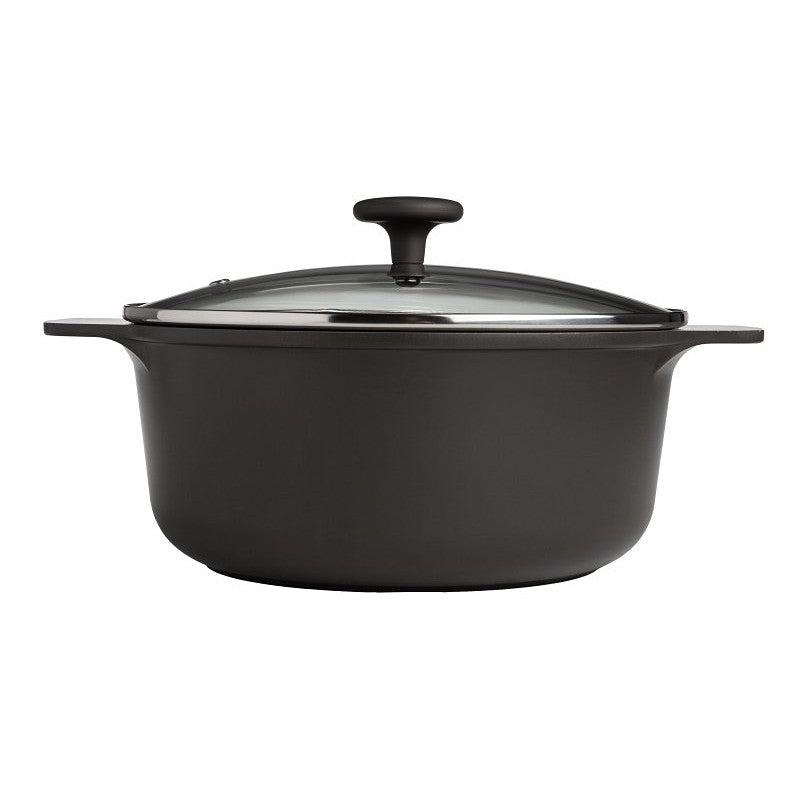Ecolution Aria Series EH12665-AS Dutch Oven, 7 qt, Aluminum, Charcoal, Comfort-Grip, Soft Touch Handle