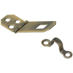 Decorative Hasp 3/4 By 2-3/4 Inch Antiqued Solid Brass (POS)