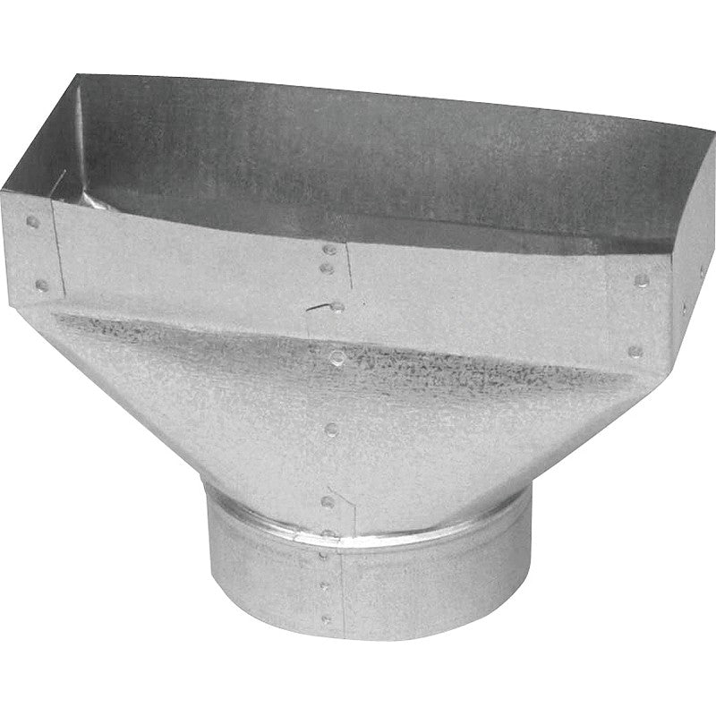 Imperial GV0699-C Wall Register Boot, 2-1/4 in L, 12 in W, 6 in H, Galvanized