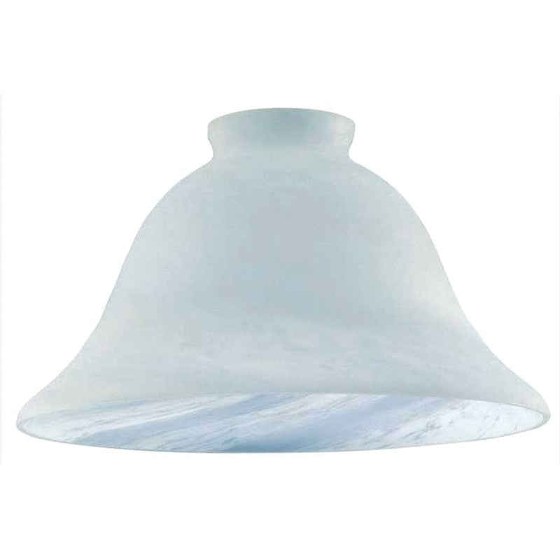 Westinghouse 8133300 Light Shade, Wide Bell, Glass, White