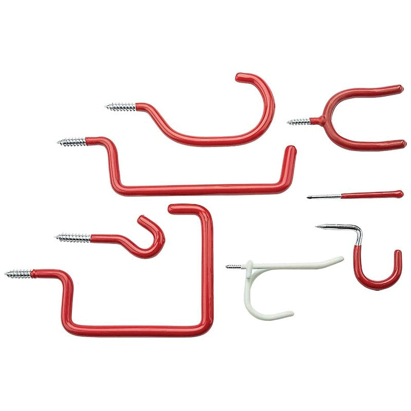 National Hardware V2240 N112-034 Hook Assortment, Steel, Red, Zinc (POS)