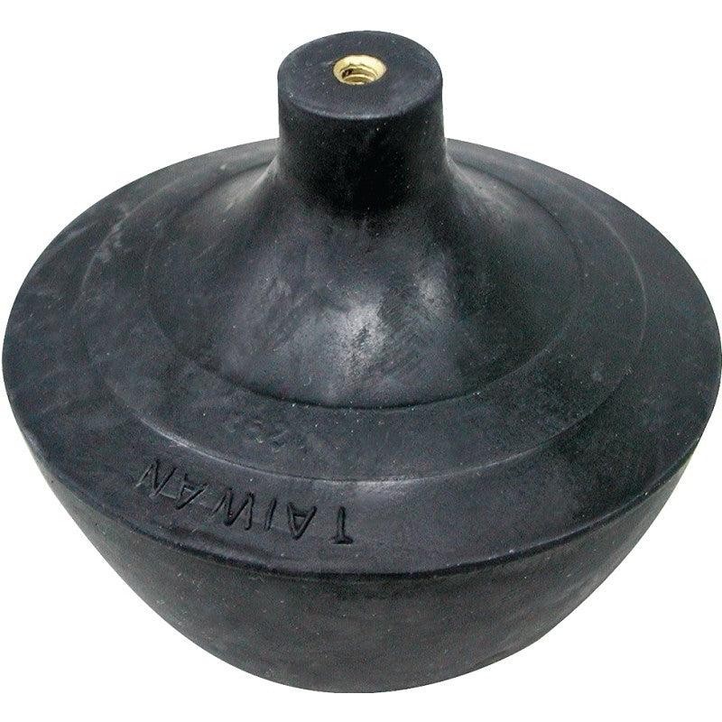 ProSource PMB-198 Toilet Tank Ball, #6-32UNC Rod, Rubber, Black