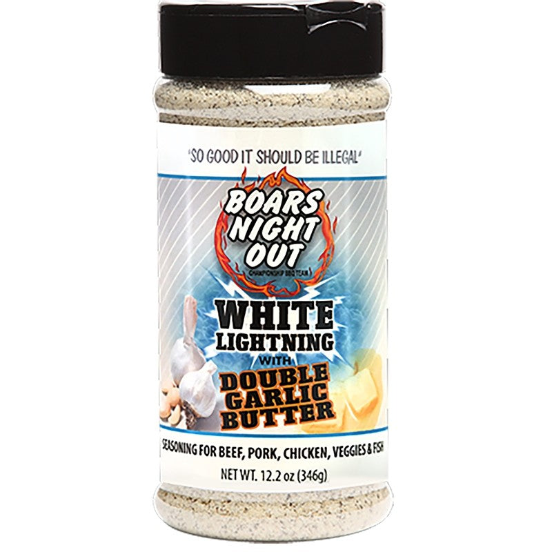 Boar's Night Out OW86508 BBQ Seasoning, Garlic Butter, 12.2 oz Jar