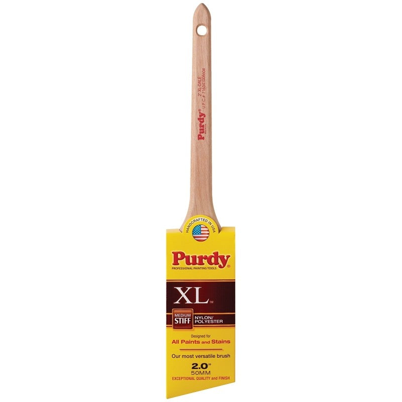 Purdy 080320 Trim Brush, Natural Hardwood Handle, 2 in W, Nylon/Polyester Bristle
