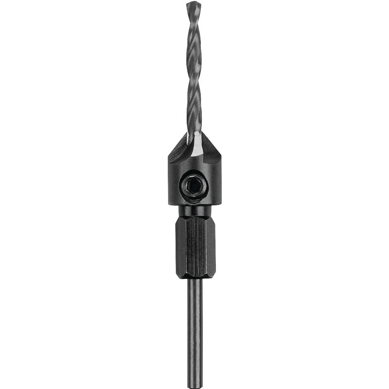 DEWALT DW2711 Drill Bit, 11/64 in Dia, 3-1/2 in OAL, Countersink, Spiral Flute, 4-Flute, 1/8 in Dia Shank