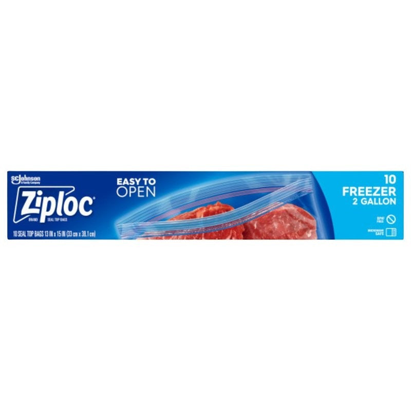 Ziploc 01132 Freezer Bag, 2 gal Capacity