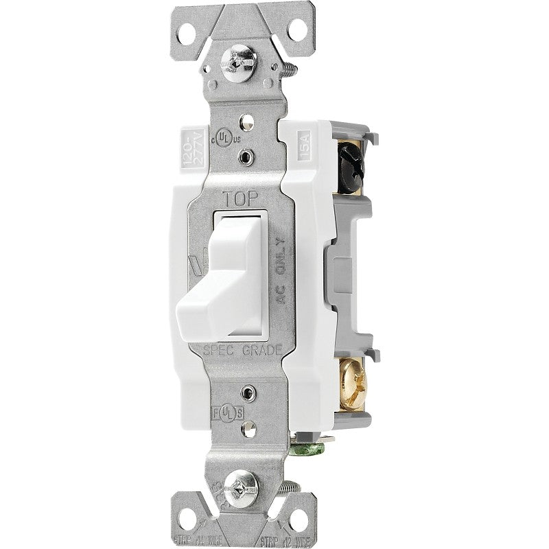 Eaton Wiring Devices CSB415W Switch, 15 A, 120/277 V, 4 -Position, Screw Terminal, Nylon Housing Material, White