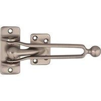 Deluxe Swing Door Security Guard Solid Brass Pewter Finish