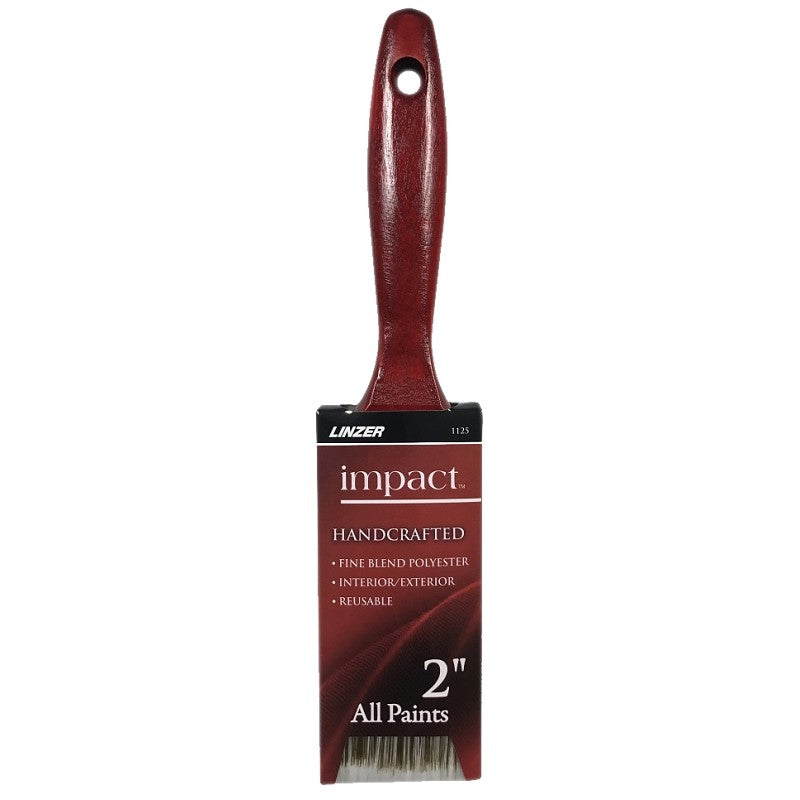 Linzer 1125-2 Paint Brush, Natural/Sable Brown, Wood Handle, 2 in W, 2-3/4 in L Bristle