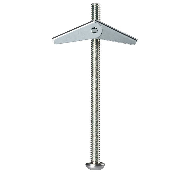 Cobra Anchors 082M Spring Toggle Bolt, 3 in L, Steel, 68 lb, 30/PK