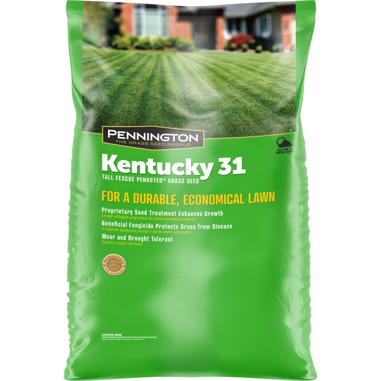 Pennington Kentucky 31 Series 100516056 Grass Seed, 50 lb Bag