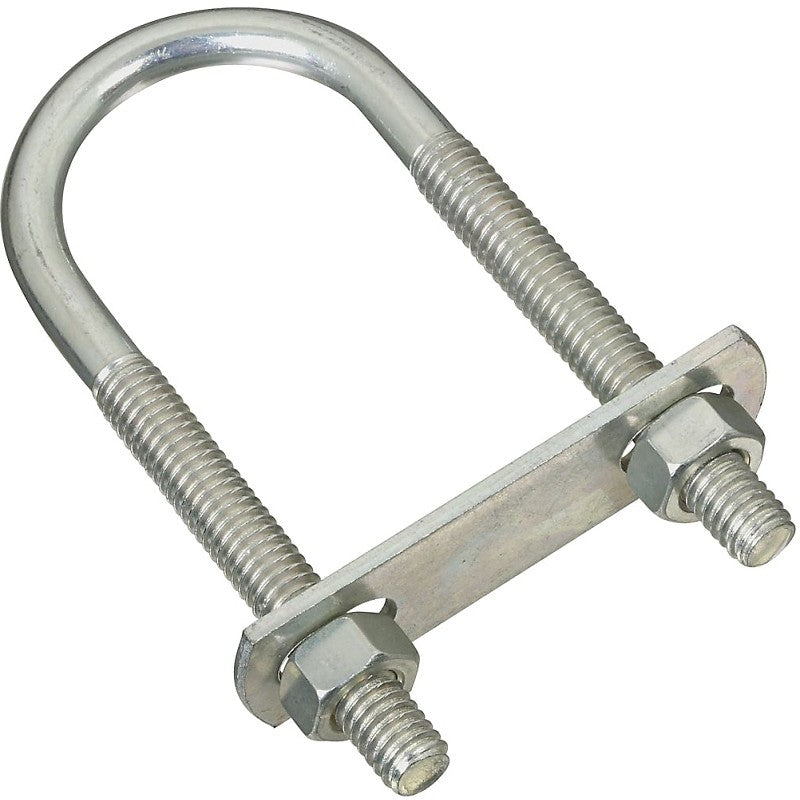 National Hardware N222-133 U-Bolt, 3-3/4 in L Inside, 1-3/8 in W Inside, 5/16-18 Thread, 2-1/4 in L Thread, Steel, Zinc (Pack of 5)