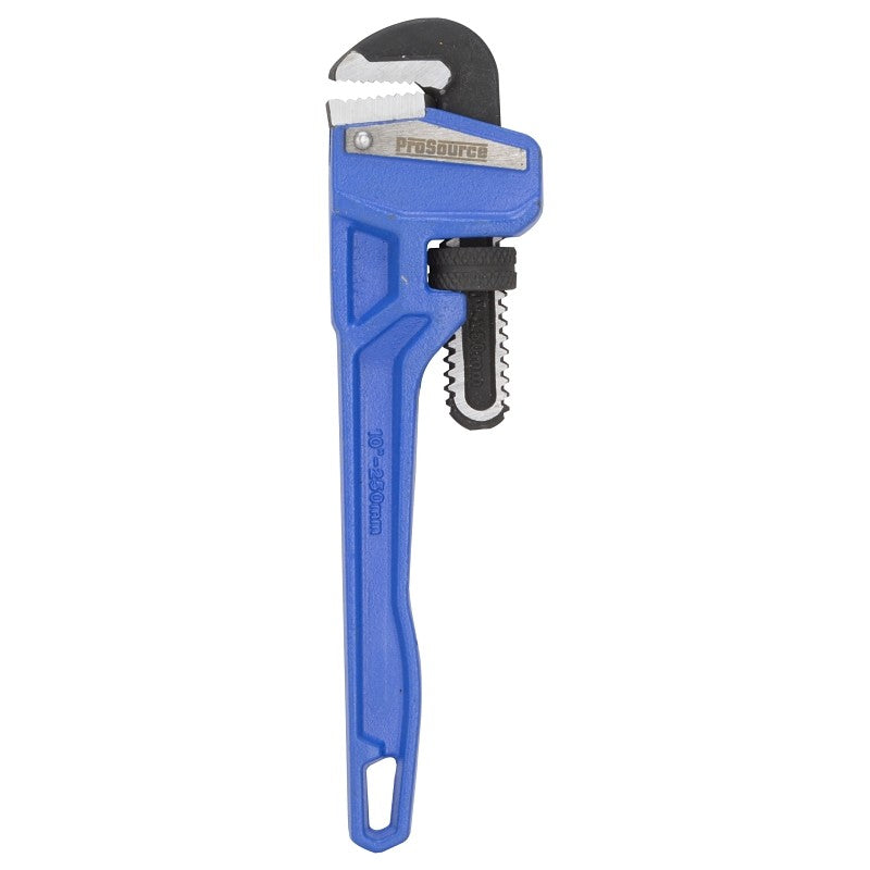 Vulcan JL40110 Pipe Wrench, 25 mm Jaw, 10 in L, Serrated Jaw, Die-Cast Carbon Steel, Powder-Coated, Heavy-Duty Handle