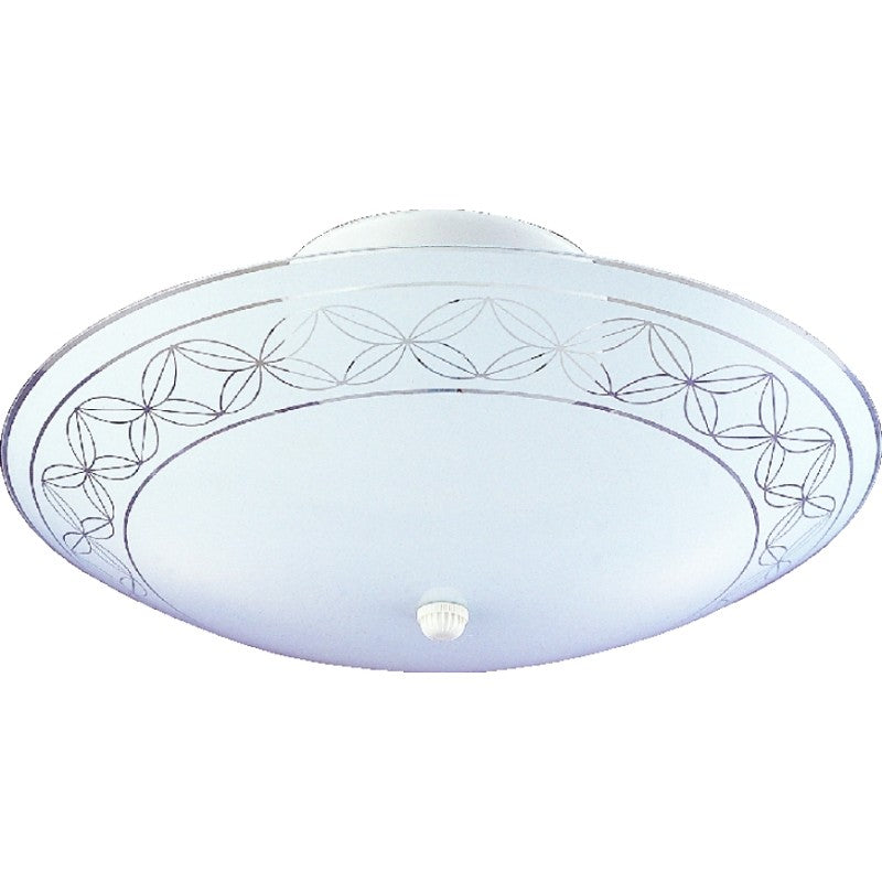 Boston Harbor F98WH02-1204H3L Two Light Ceiling Fixture, 120 V, 60 W, 2-Lamp, A19 or CFL Lamp, White Fixture