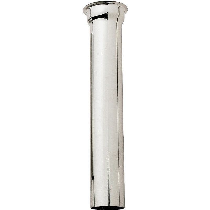 Plumb Pak PP9-6CP Sink Tailpiece Flange, 1-1/2 in, 6 in L, 22 ga Thick Wall, Flange, Brass, Polished Chrome