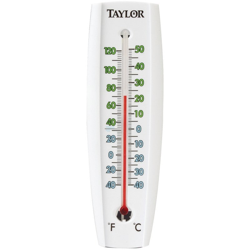 Taylor 5153/5301 Thermometer, 1/2 x 2-3/8 x 7-5/8 in Dimensions, -40 to 120 deg F