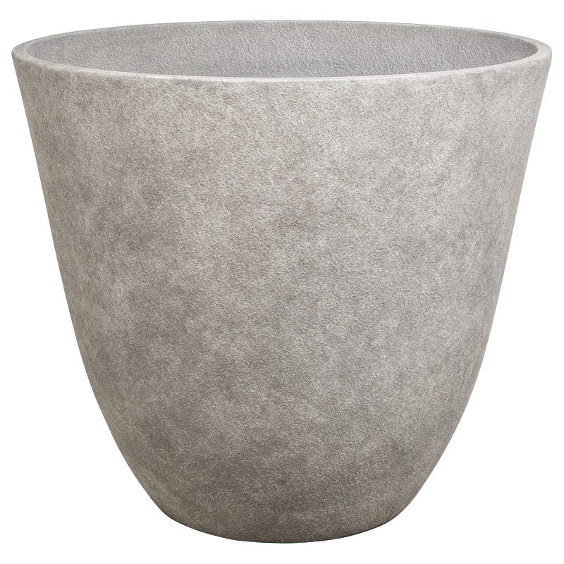 Landscapers Select PT-S044-A Planter, 22 in Dia, 20 in H, Round, Resin, Monzonite, Monzonite (Pack of 4)
