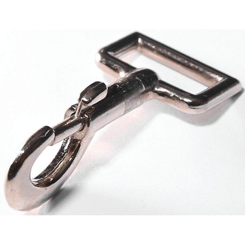 Baron 25-1 Bolt Snap with Strap Eye, 40 lb Working Load, Aluminum/Zinc, Nickel