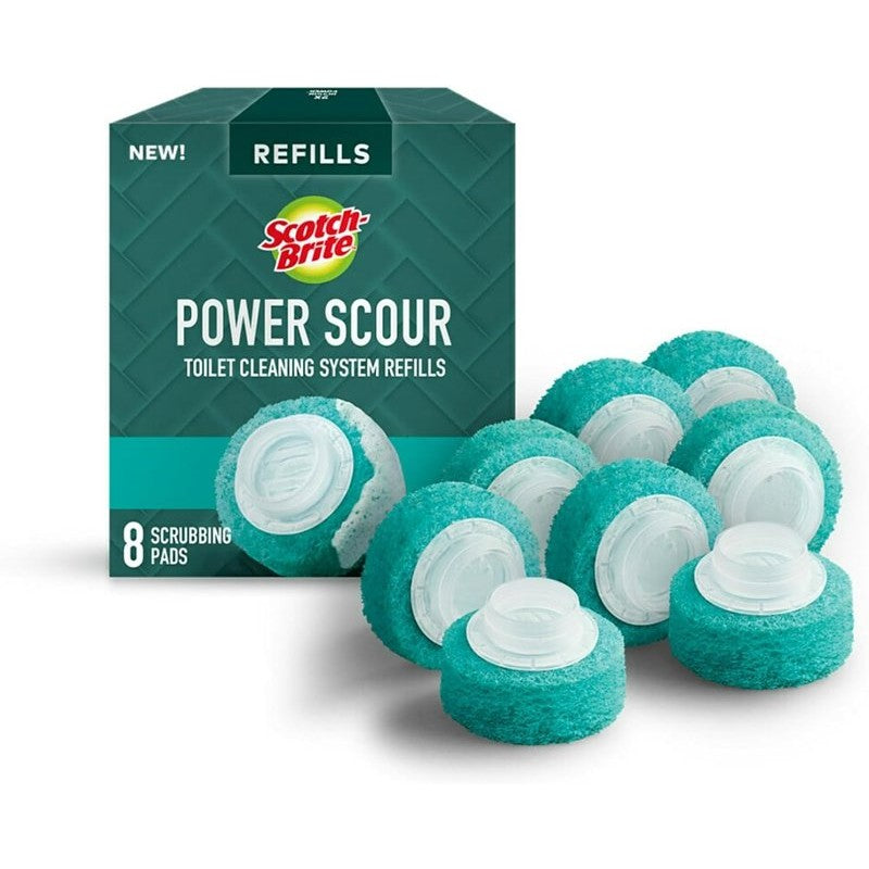Scotch-Brite Power Scour Series 559-PS-RF-6 Disposable Scrubbing Pad, Polyethylene, Teal