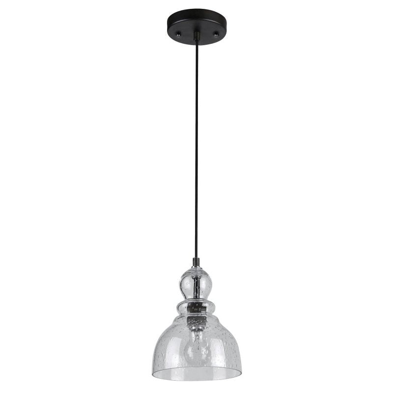Westinghouse 6100800 Mini Pendant Light, 120 V, 1-Lamp, Incandescent, LED Lamp, Metal Fixture, Clear Color