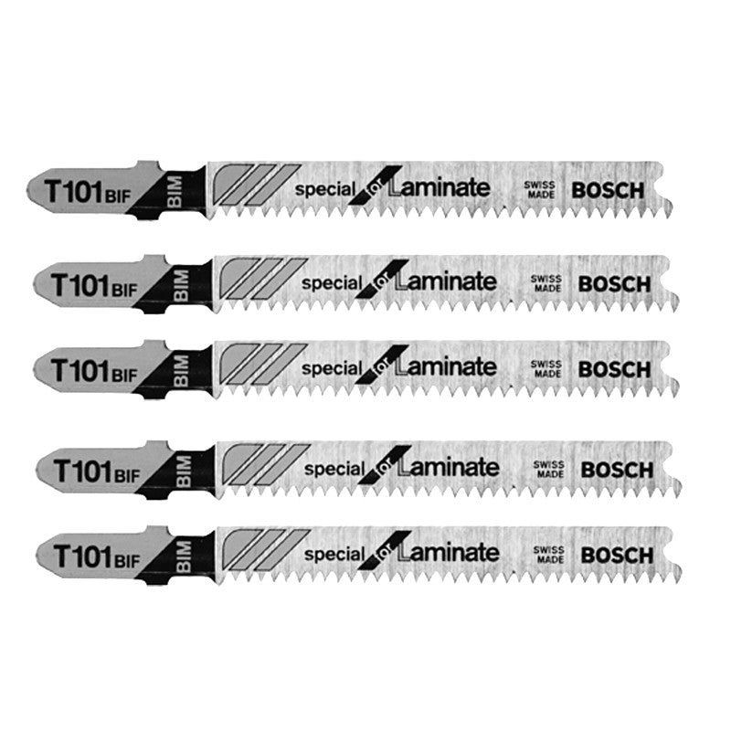 Bosch T101BIF Jig Saw Blade Set, 3-Piece, Bi-Metal (Pack of 5)