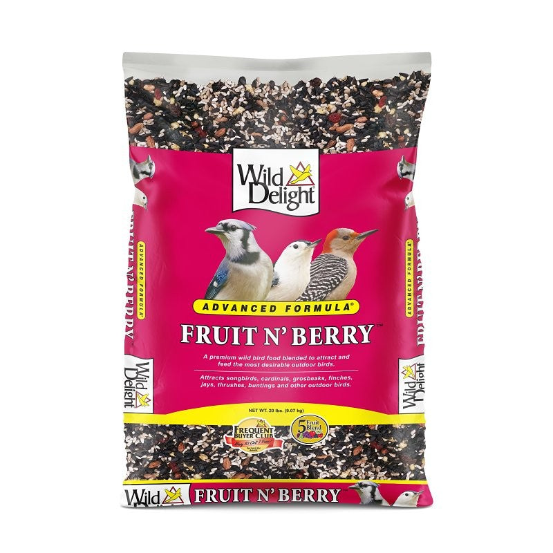 Wild Delight 365200 Bird Food, Berry, Fruit Flavor, 20 lb Bag