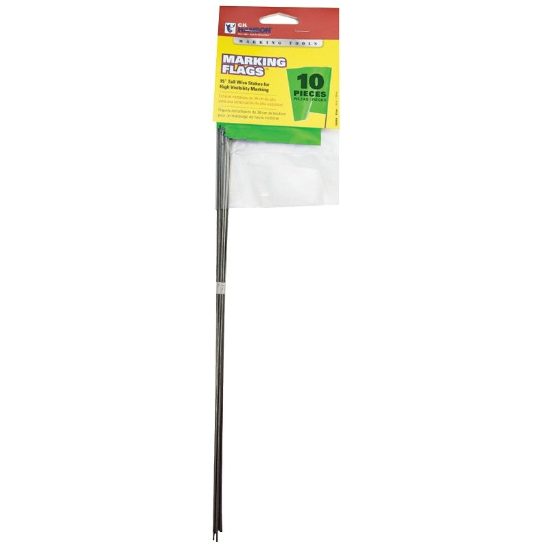 CH Hanson 15067 Stake Flag, 15 in L, Lime, PVC