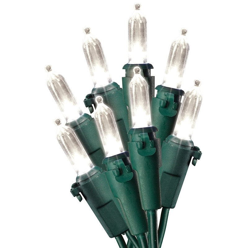 Hometown Holidays U12E745B Light Set, Christmas, 120 V, 4.8 W, 50-Lamp, LED Lamp, Green Lamp, 13.58 ft L