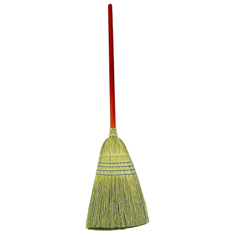 Rubbermaid FG638300BLUE Warehouse Broom, 12 in Sweep Face, Corn Fiber Bristle, 58-1/4 in L, Lacquered/Stained Handle