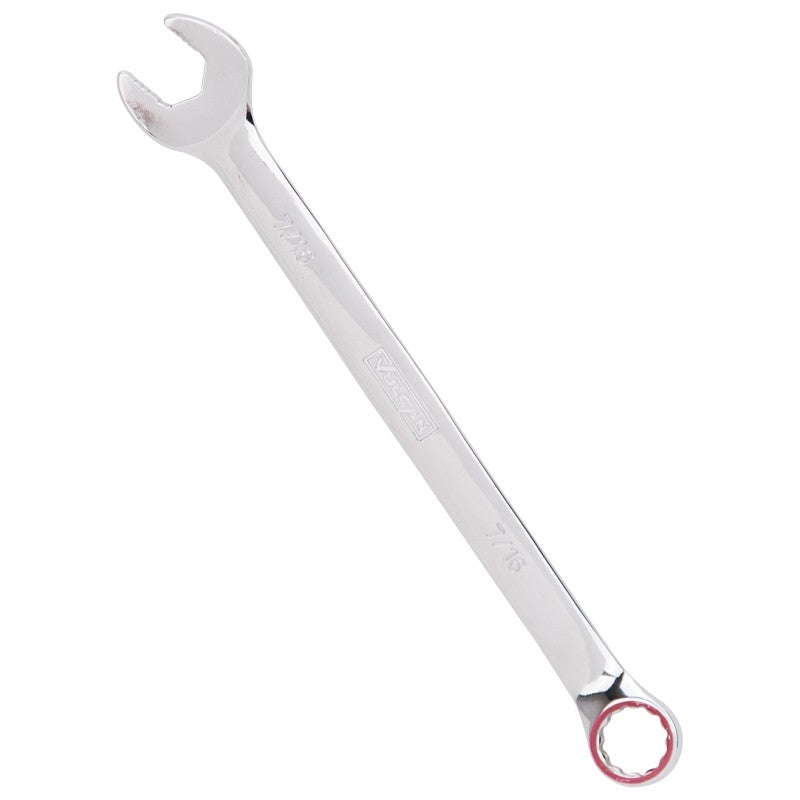 Vulcan MT6545537 Combination Wrench, SAE, 7/16 in Head, Chrome Vanadium Steel
