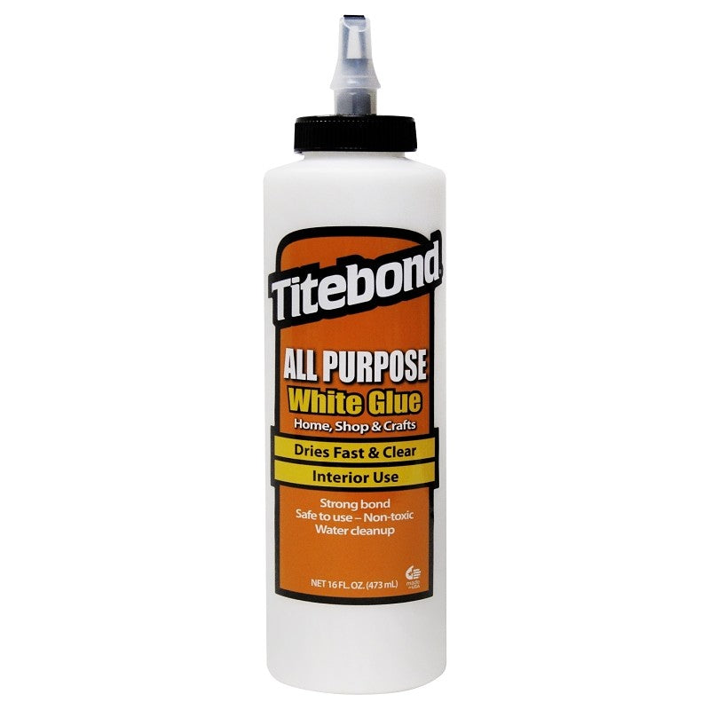 Titebond 5034 All Purpose Glue, White, 16 oz Bottle