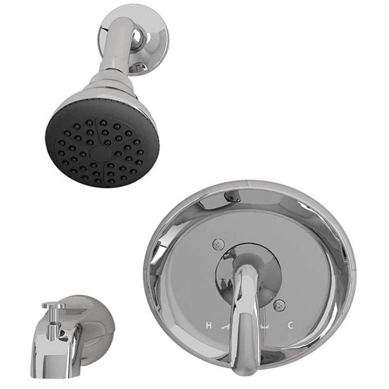 American Standard Cadet Suite 9091512.002 Series Tub and Shower Faucet, Polished Chrome, Adjustable Showerhead