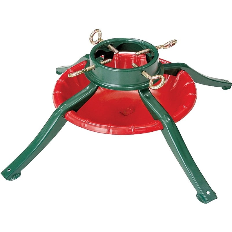 Jack-Post 95-6464 Tree Stand, 7-1/4 in H, Steel, Green/Red, Powder-Coated (Pack of 6)