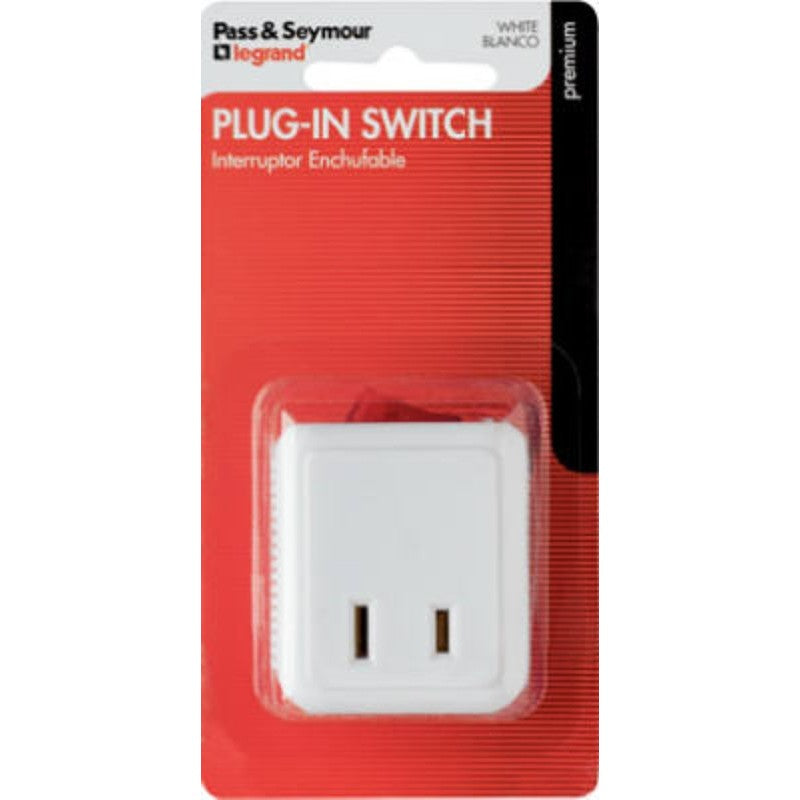 Legrand 4404WBPCC8 Switch Adapter, 15 A, 120 V, NEMA: NEMA 5-15R, White